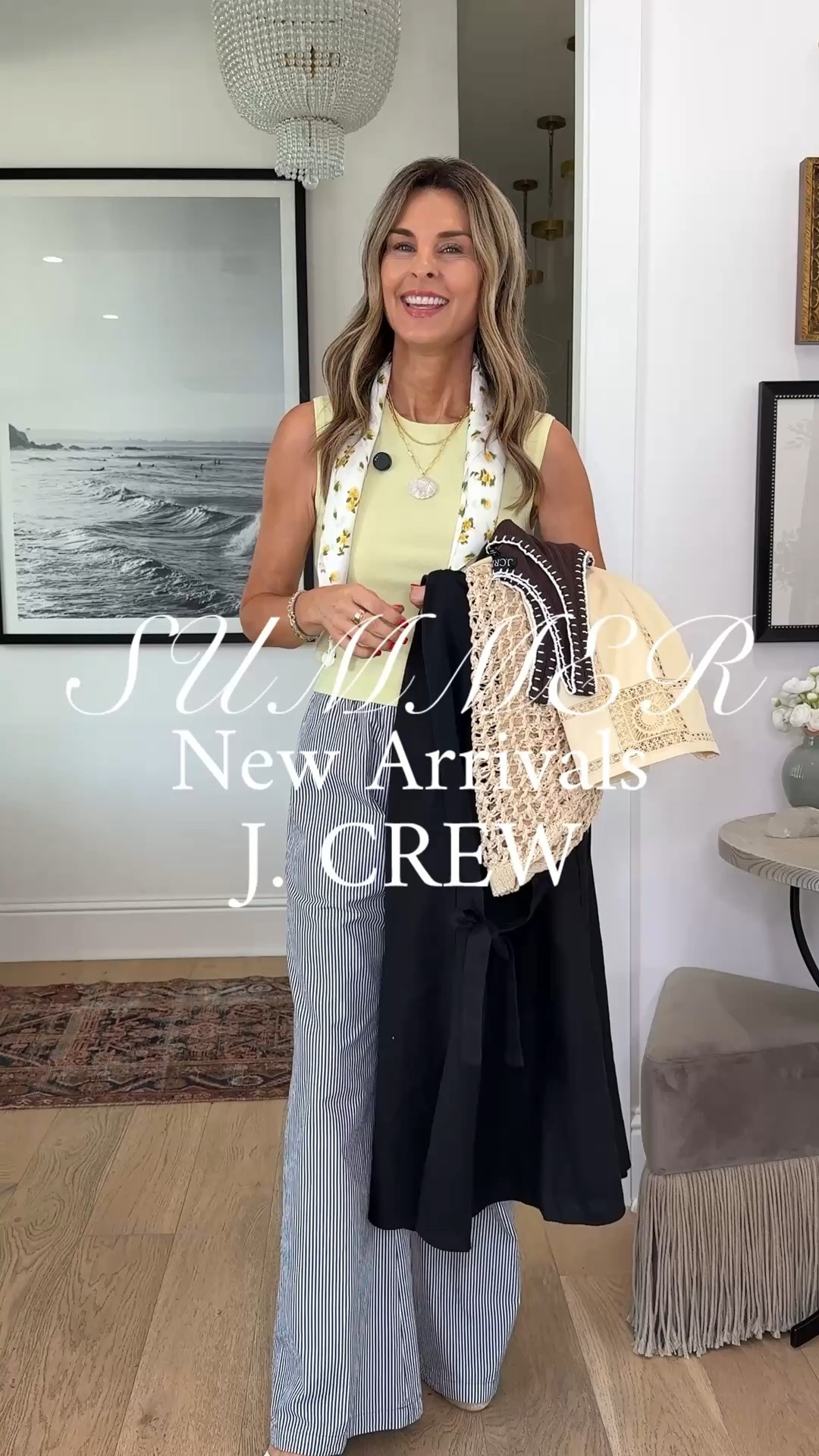 Summer new arrivals from @jcrew! Loving all the textures and breathable fabrics that I’ll be wearing all season long.
I’m 5’6”
-Pinstripe pants sz XS
-Yellow cashmere shell sz XS
-Crochet mini dress sz 2
-Linen shorts sz 
-Brown ribbed tank sz S
-Fringe dress sz XS
-Halter neck dress sz XS
-White sweater shell sz S. Sized up one size for longer length
-Shoes TTS
#injcrew #ad #liketkit



#LTKOver40 #LTKTravel #LTKSummerEdit