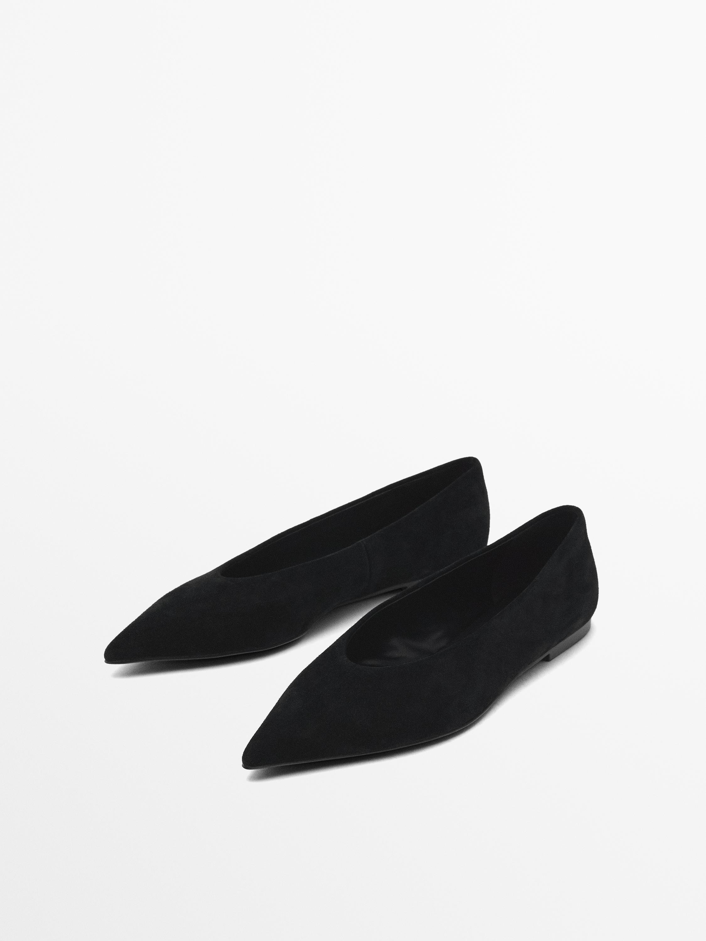 Ballet flats with pointed toe | Massimo Dutti UK