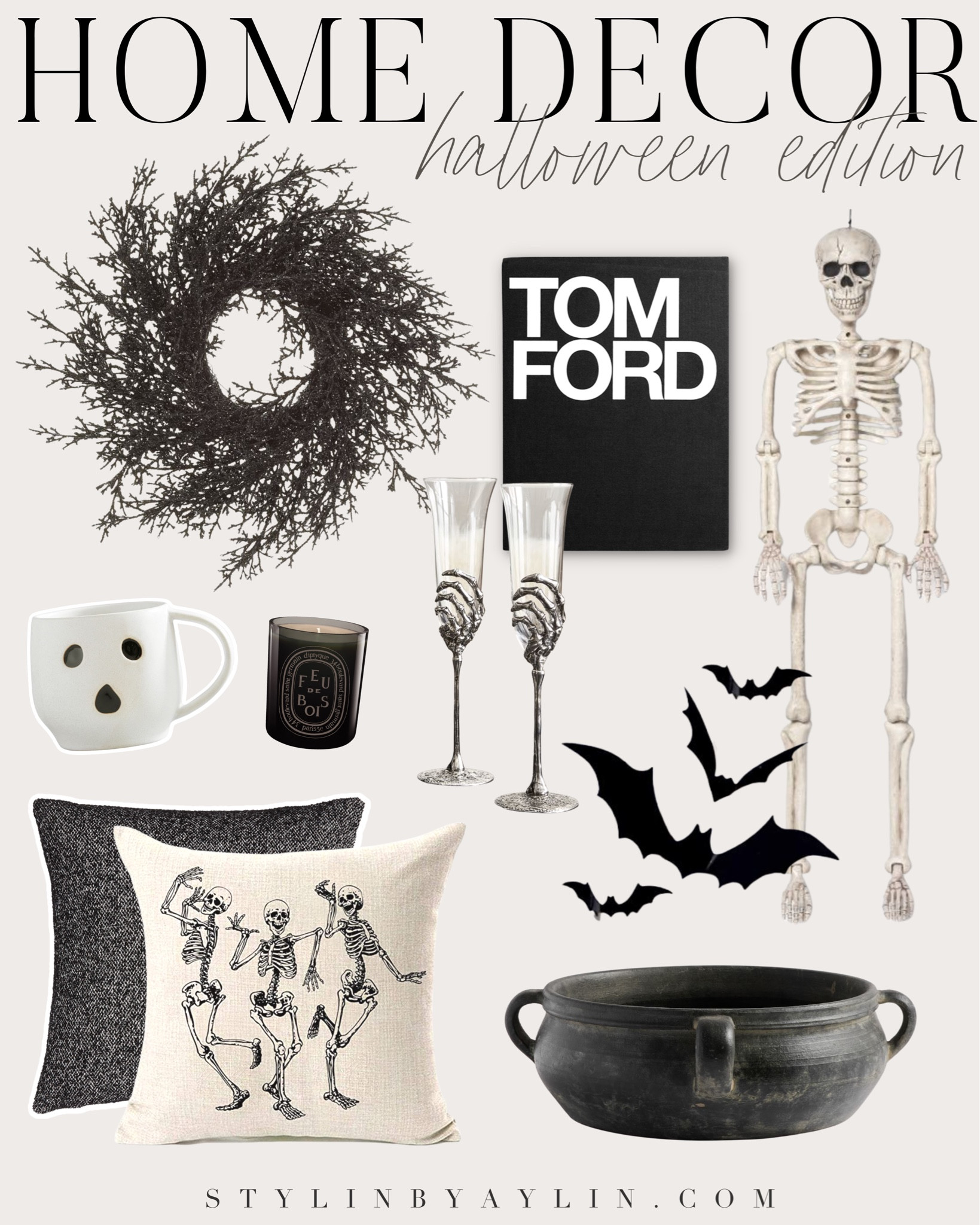 Home decor- Halloween edition, black and white decor, Halloween decor, StylinAylinHome 

#LTKunder100 #LTKstyletip #LTKhome