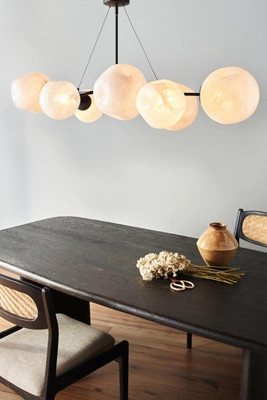 Cloud Organic Glass Globe Chandelier | Anthropologie (US)