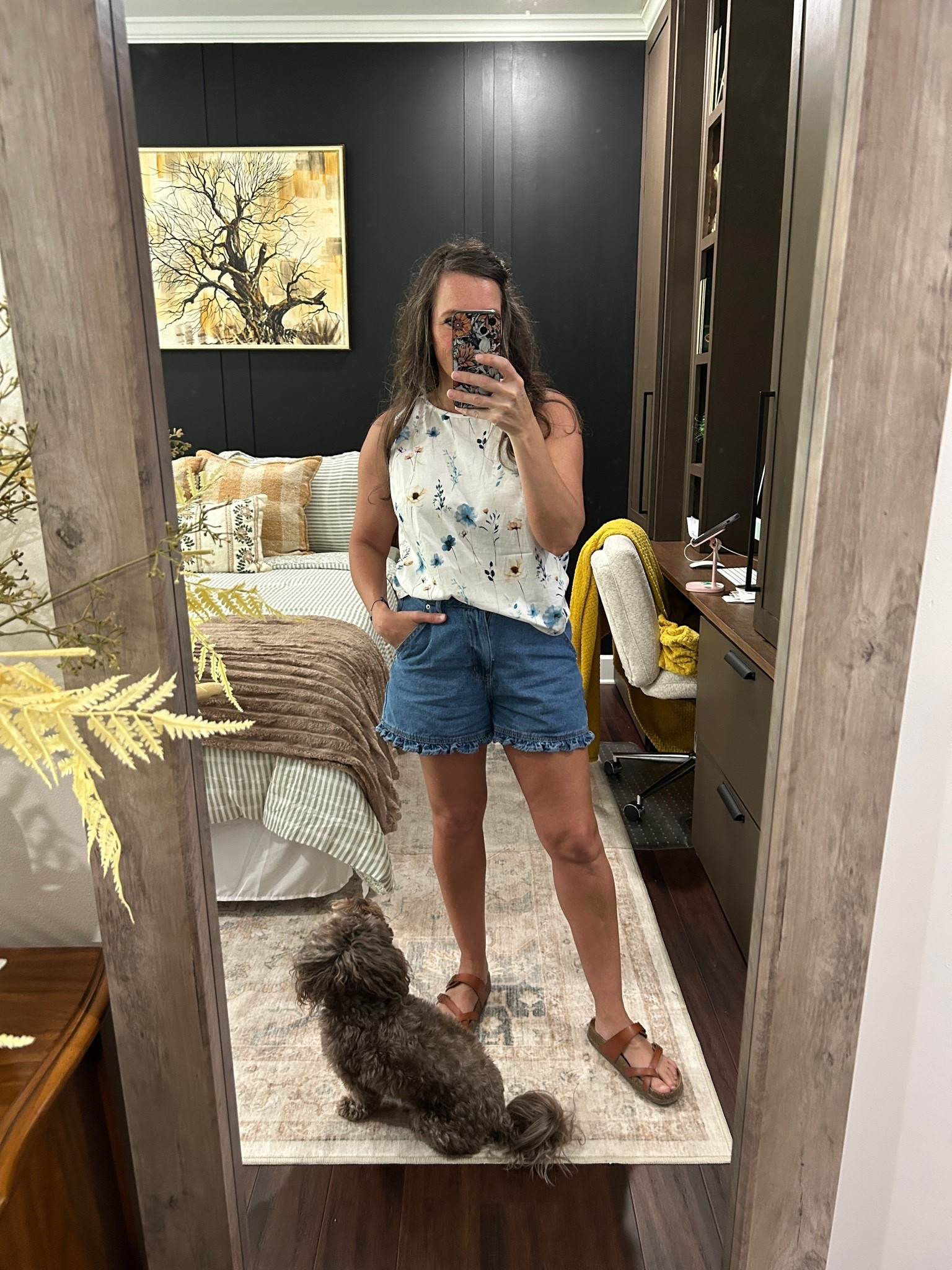 Summer outfit. Easy, cute, comfortable 

135lbs, 36C, 31 waist, 40 hips
Medium in top
Size 6 in shorts

#LTKmomlife #LTKOver40 #LTKootd