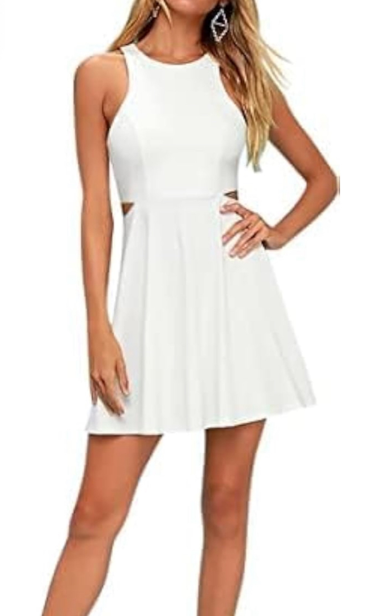 Great graduation dress! Sweet and Cute Sleeveless Racerback Flared Swing A-Line Waist Hollow Out Summer Short Dress. 


#LTKsalealert #LTKSeasonal #LTKfindsunder50