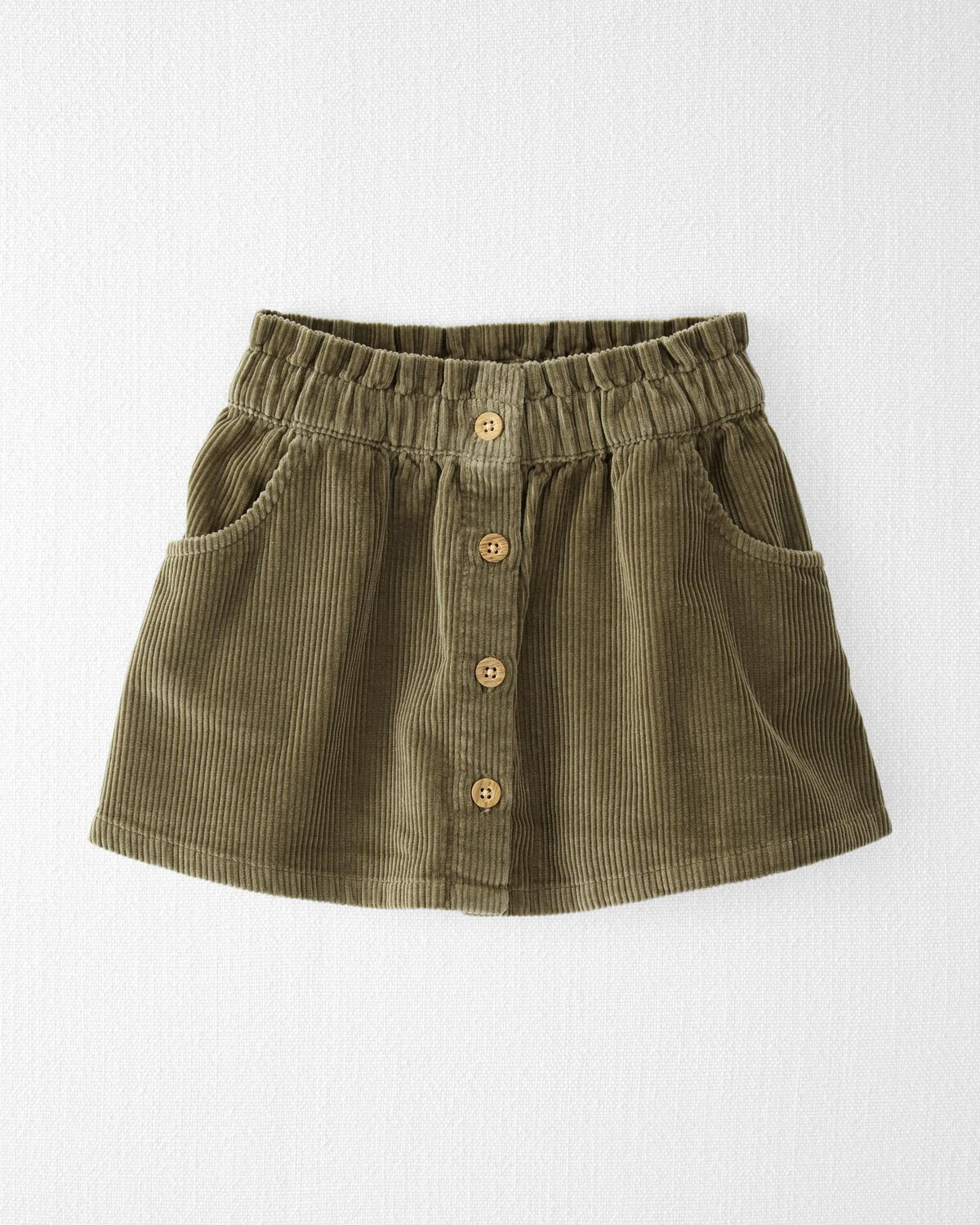 Toddler Organic Cotton Corduroy Button-Front Skirt - Little Planet | Carter's | Carter's Inc