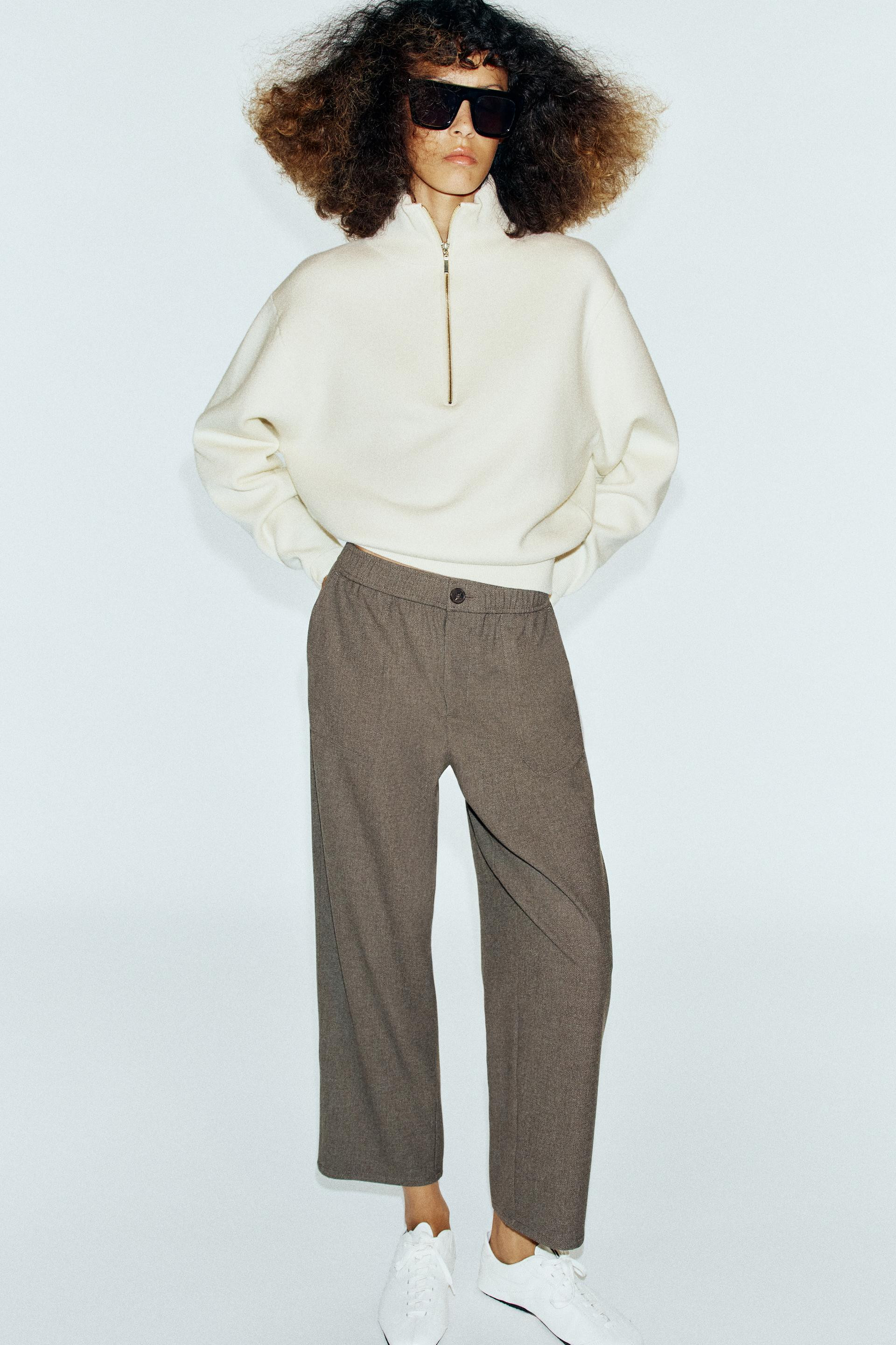 TROUSERS WITH ELASTICATED WAISTBAND | Zara UK
