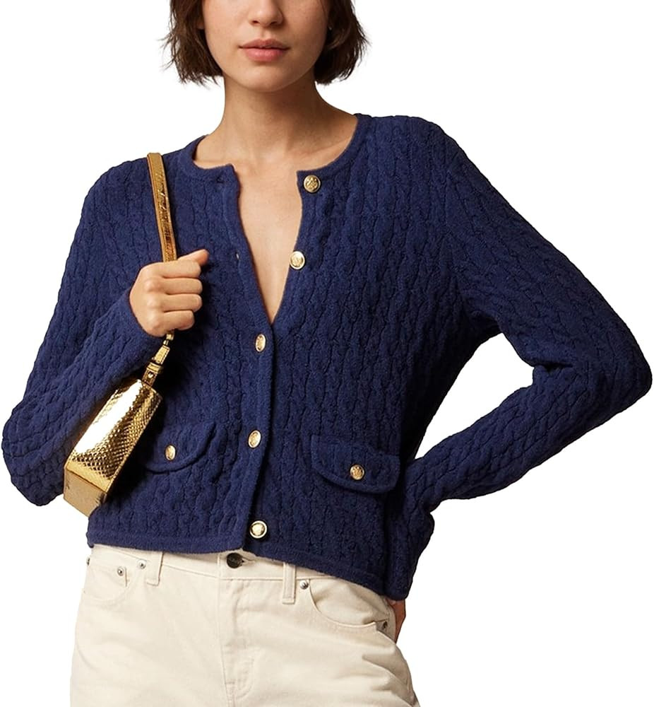 Ainangua Casual Cardigan Sweaters for Women Button Down Long Sleeve Knit Sweater Shirts Tops Open... | Amazon (US)