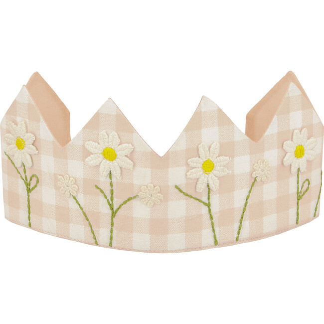 Meri Meri | Gingham Crown (Pink, One Size), Halloween Costume | Maisonette | Maisonette