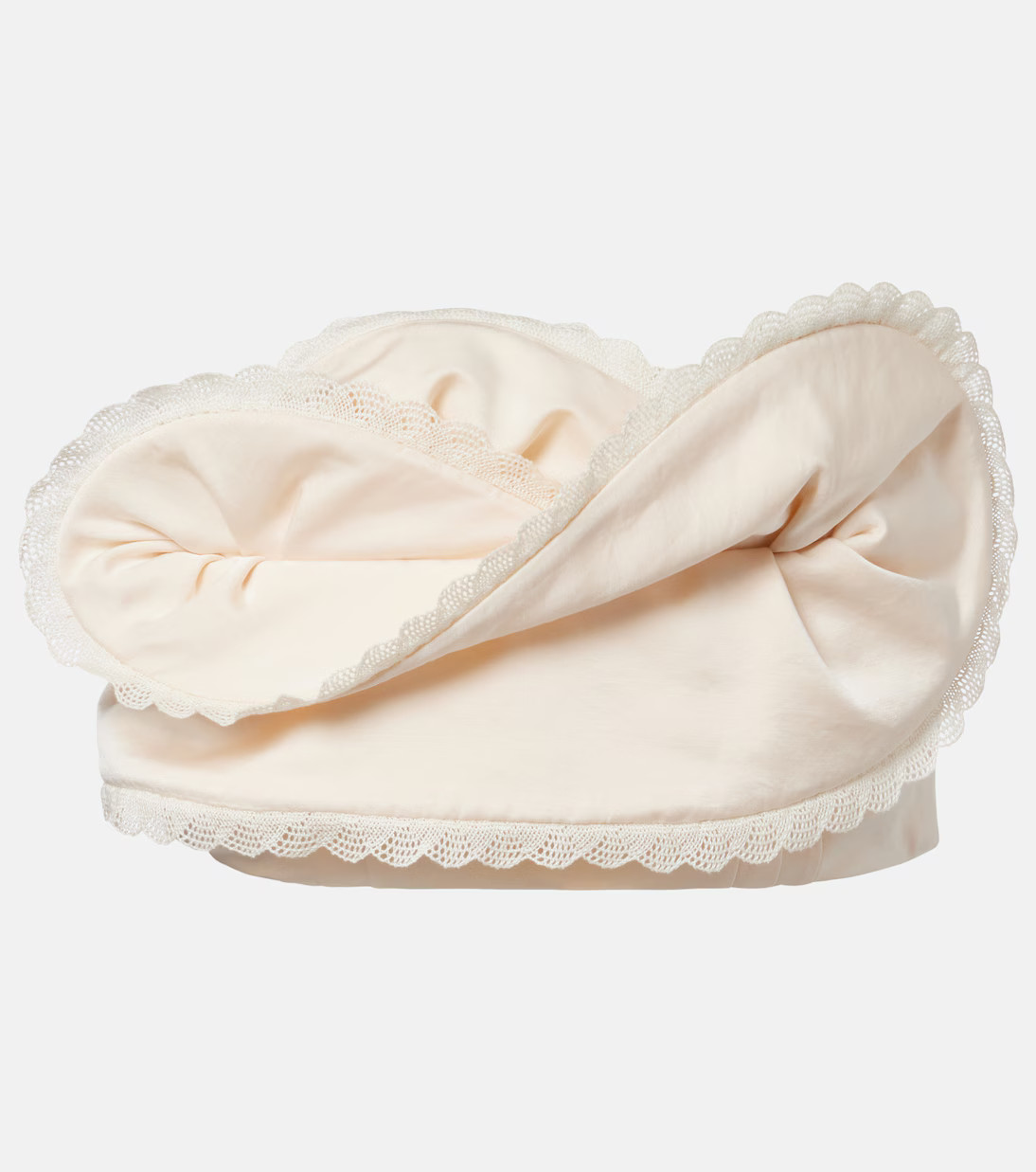 Ruffled cotton and silk bandeau top | Mytheresa (US/CA)