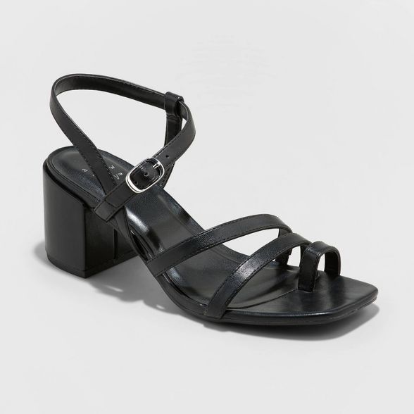 Women's Ramona Strappy Block Heeled Sandals - A New Day™ | Target
