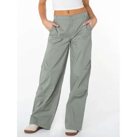 Celebrity Pink Women's and Women's Plus Wide Leg Cargo Pants, Sizes XS-4X | Walmart (US)