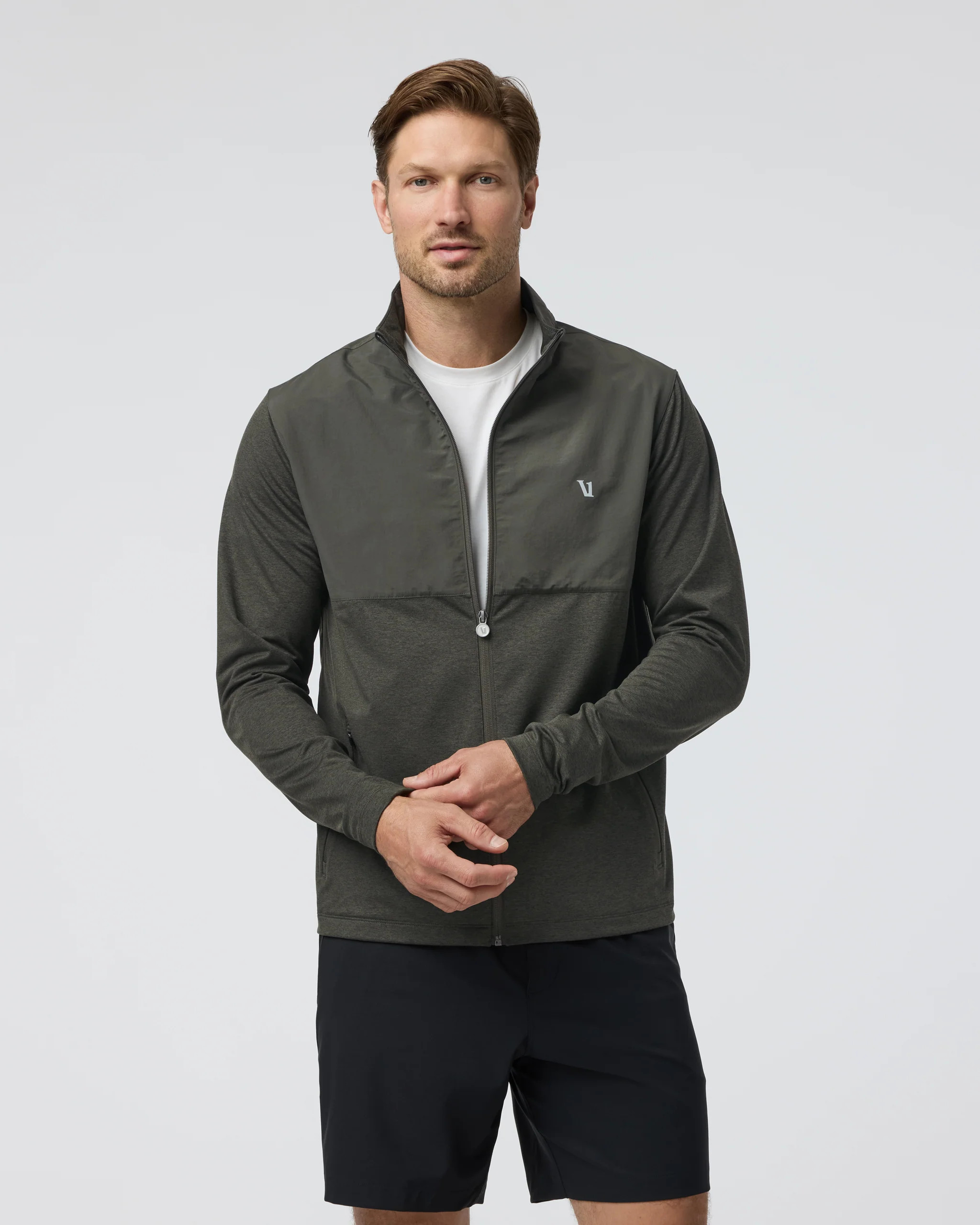 Sunday Element Track Jacket | Kale Heather | Vuori | Vuori Clothing (US & Canada)