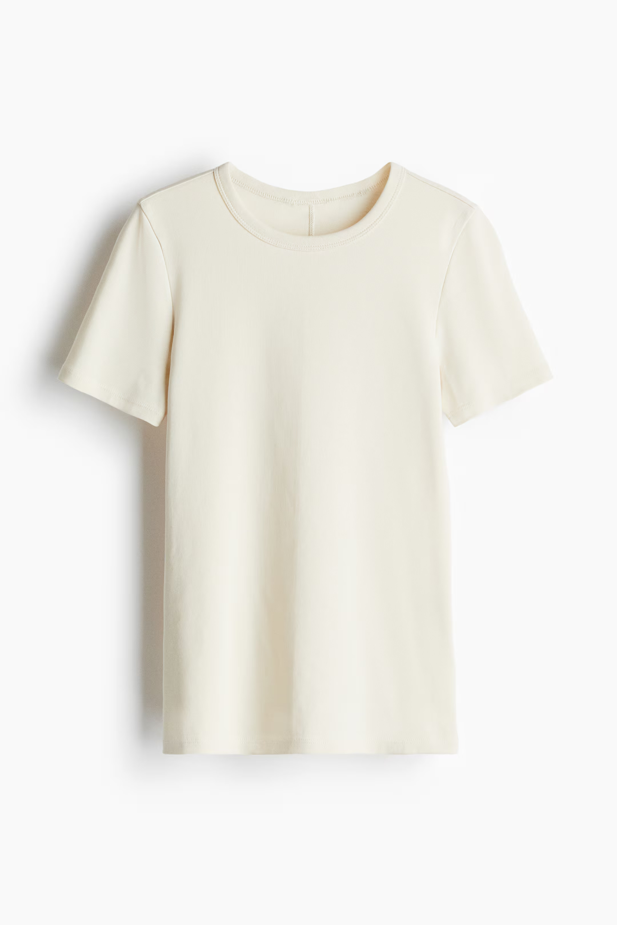 Fitted T-Shirt - Gray - Ladies | H&M US | H&M (US + CA)