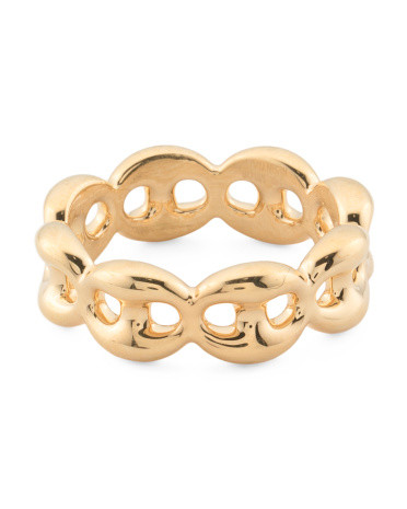 Made In Italy 14kt Gold Marine Link Ring | TJ Maxx