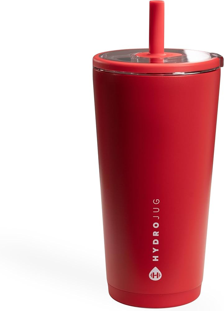 HydroJug Everyday Tumbler 20 oz – Ceramic-Lined Insulated Tumbler with Straw and Soft-Touch Lid... | Amazon (US)