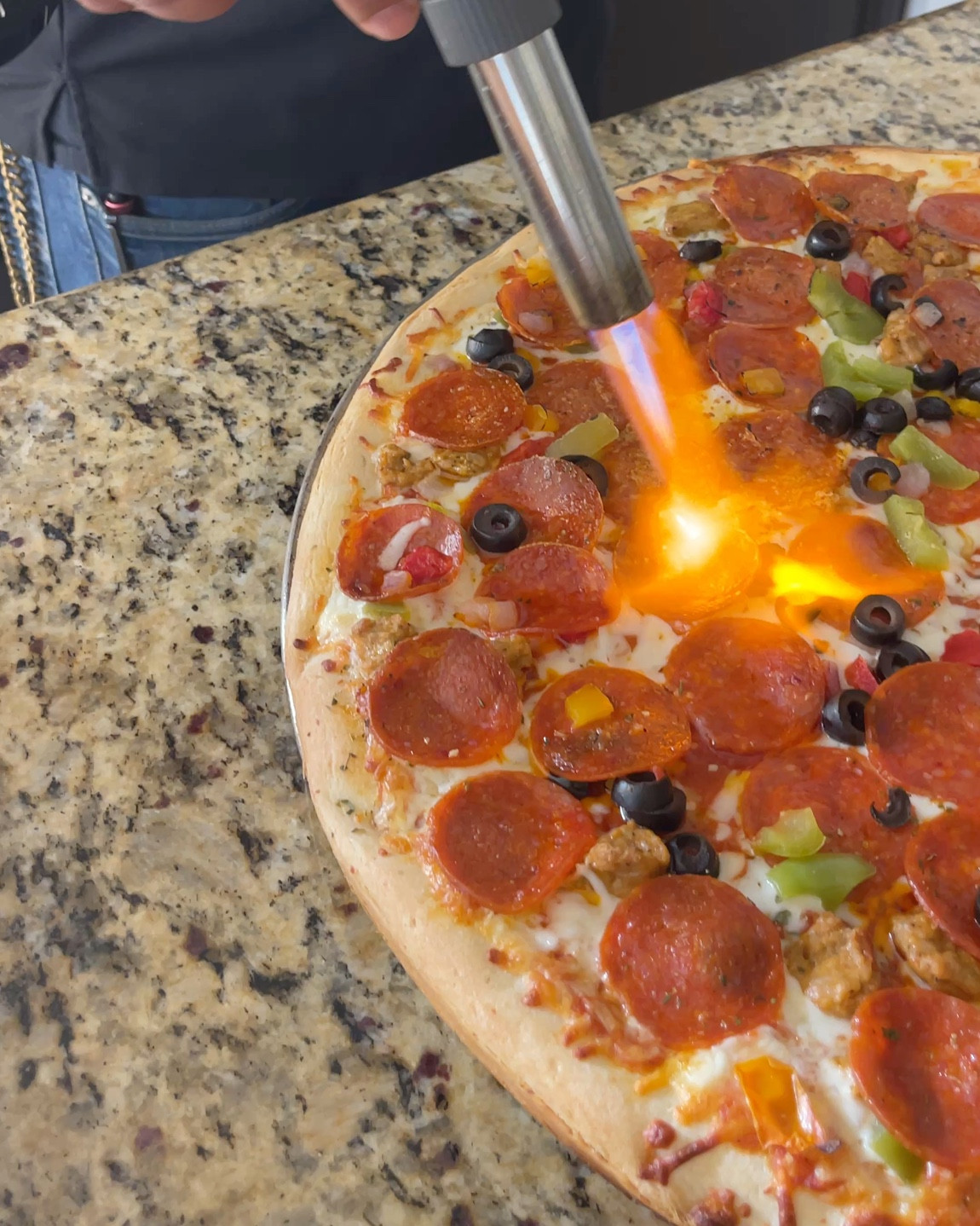 Pizza from ALDI is an easy dinner for the busiest weeknights. To get the crisp on pepperoni without burning the crust, hit it with a 🔥 chef’s torch. This is a great gift idea for the home cook in your life. 

Tip: you can find the butane canister refills very inexpensively at your local asian grocer/restaurant supply store  

#LTKMens #LTKFamily #LTKHome