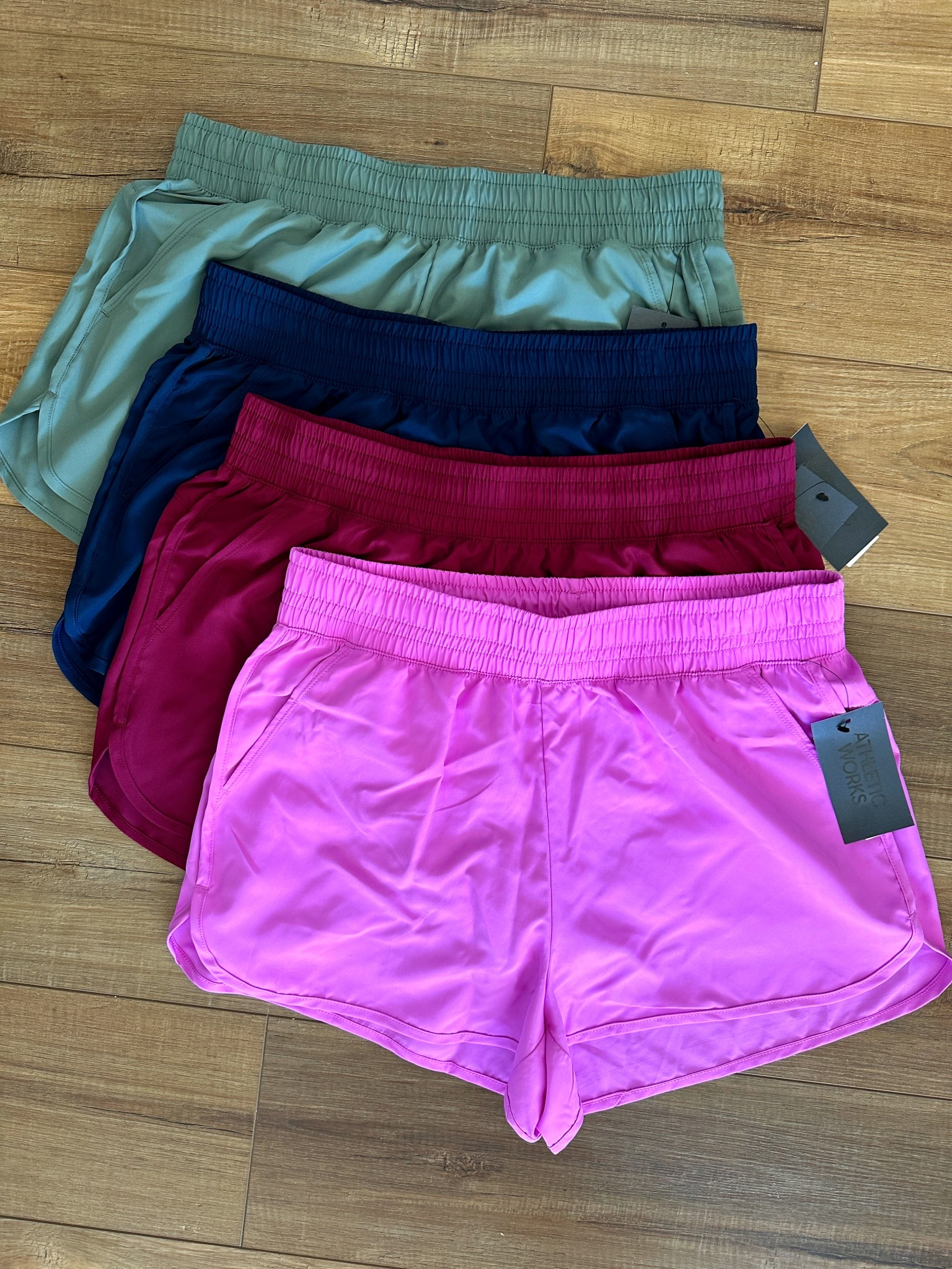 These shorts!! 🤩 I love that the band is a little thicker, the length is 👌, and they're less than HALF the price of my old Nikes!!