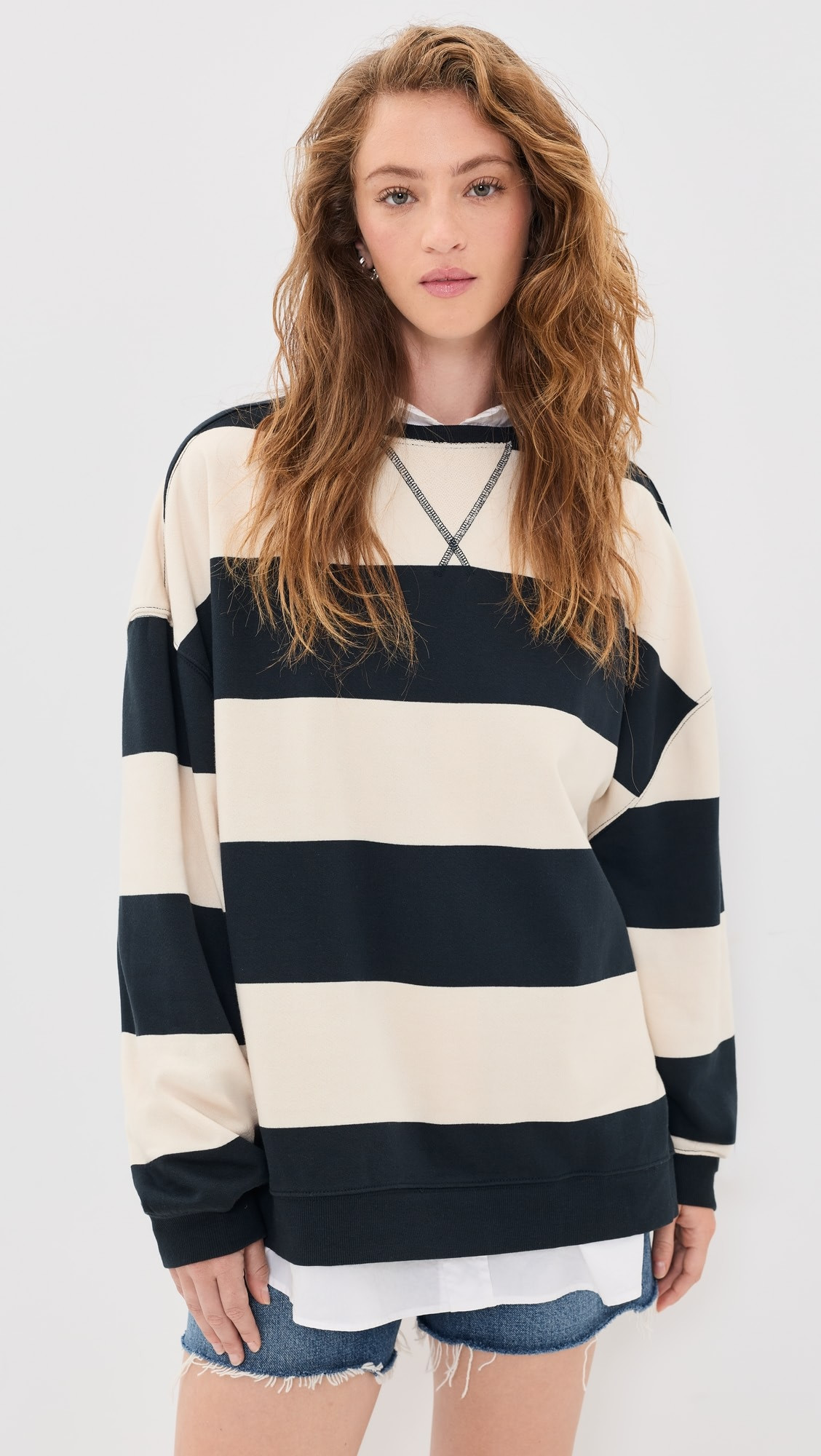 Free People Classic Stripe Sweatshirt | Shopbop | Shopbop