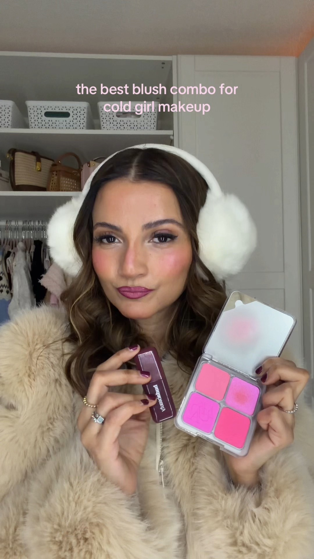 If you’ve been wanting to try the ✨cold girl makeup trend✨ - where flushed cheeks and soft pink tones create that perfect wintery glow - this reel is for you!

Start with @hudabeauty liquid blush in Black Cherry as a base, 
then layer on the matte blushes from the Baby Pink powder palette, - finishing with Pink Fizz blushlighter on your eyes, nose, and cheekbones for that frosty, just-in-the-cold look.

Layering the colours adds so much depth 🎀

Have you tried cold girl makeup yet? ❄️💗

#LTKcanada #LTKbeauty #LTKstyletip