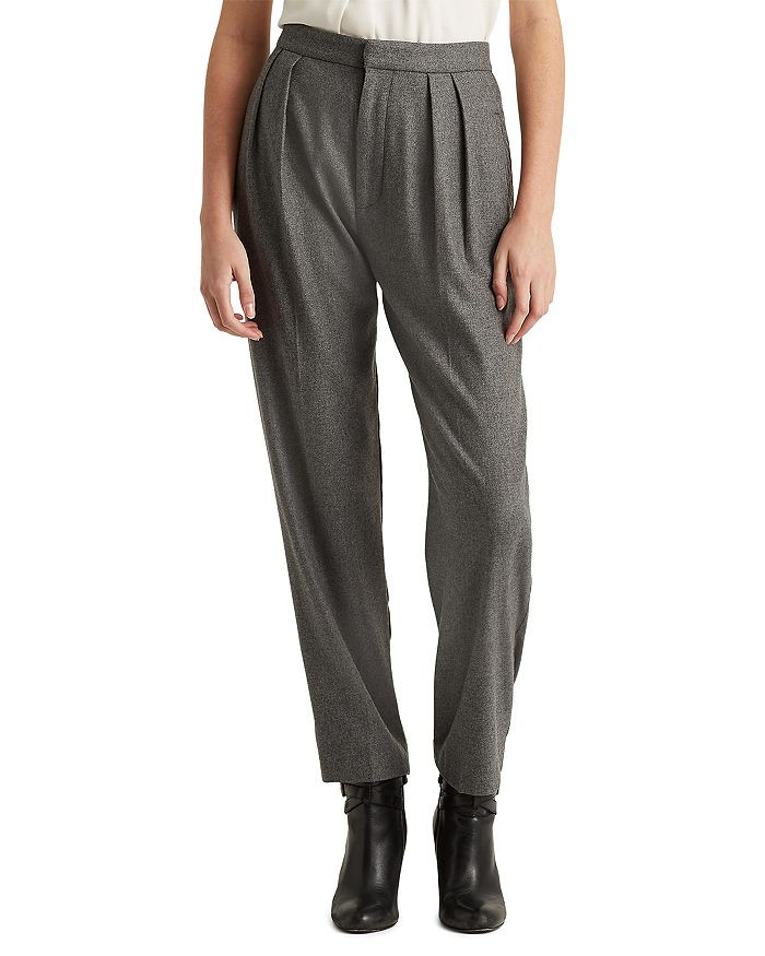 Pleated High Rise Pants | Bloomingdale's (US)