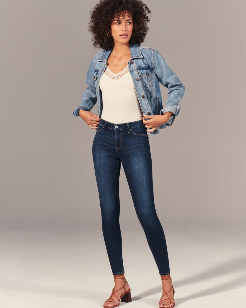Mid Rise Jean Leggings | Abercrombie & Fitch (US)