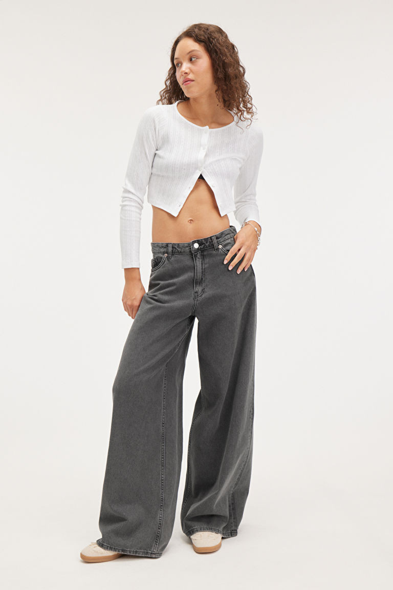 Giga low waist loose jeans | Monki