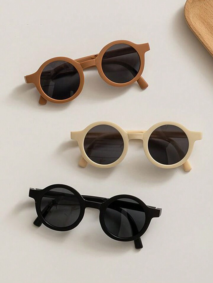 3pcs Kids' Sunglasses, Unisex Foldable Uv Protection Sun Glasses For Babies & Children, With 3 Su... | SHEIN