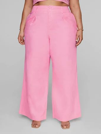 Ashlee Wide Leg Linen Pants - Gabi Fresh x FTF - Fashion To Figure | Fashion To Figure