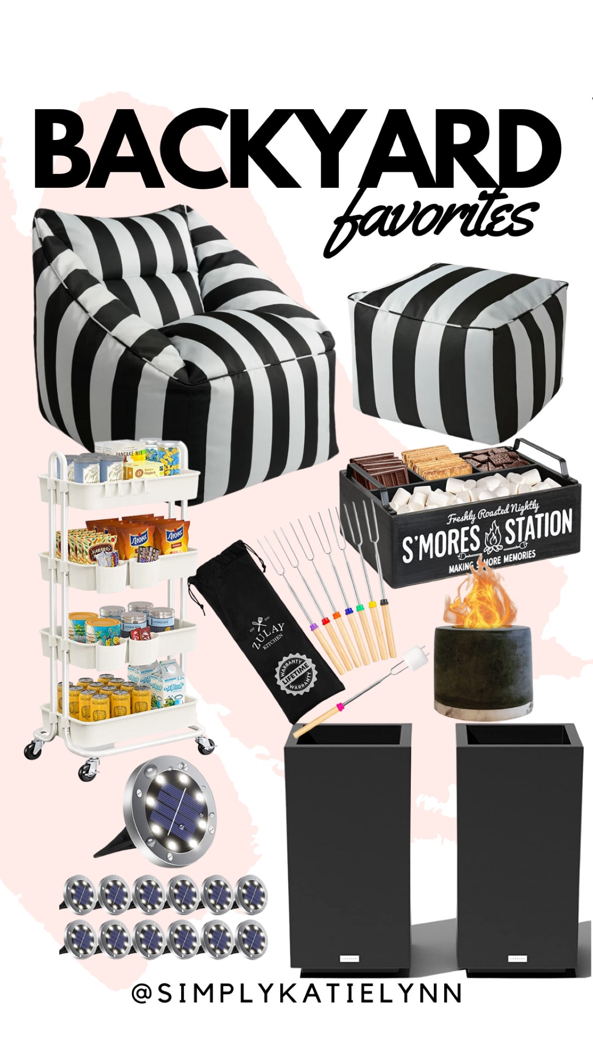 Backyard favorites. Outdoor furniture. S’mores. Organization. Planters. Outdoor lights  

#LTKFind #LTKhome #LTKSeasonal