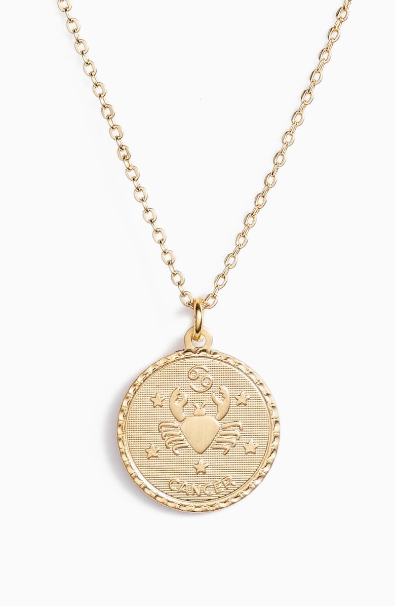 Zodiac Coin Pendant Necklace | Nordstrom