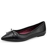 Aerosoles Women's Dumas Ballet Flat, Black Leather, 5.5 | Amazon (US)