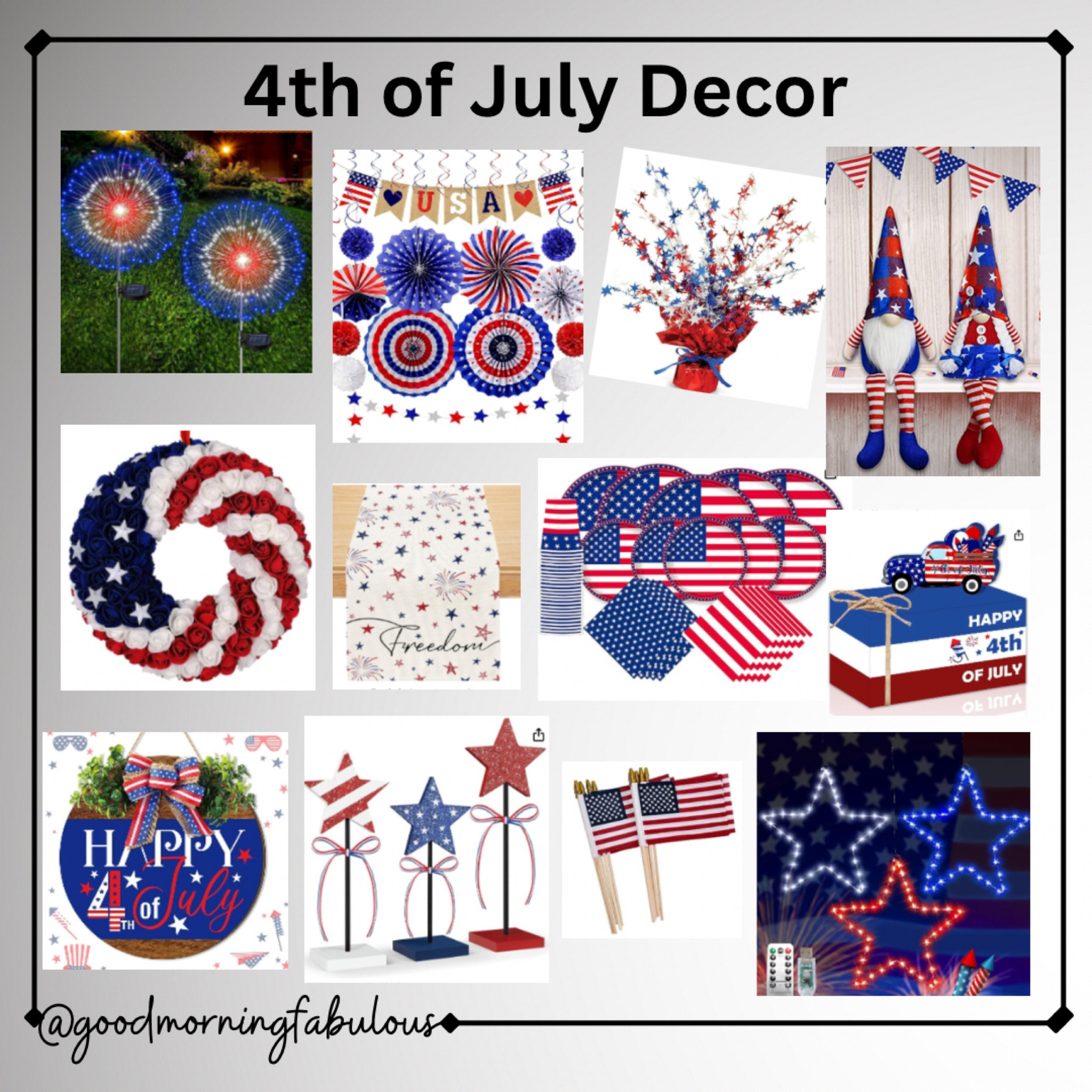 4th of July decor 

#LTKFindsUnder50 #LTKParties #LTKHome