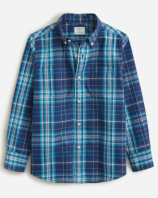Kids' yarn-dyed button-down poplin shirt | J. Crew US