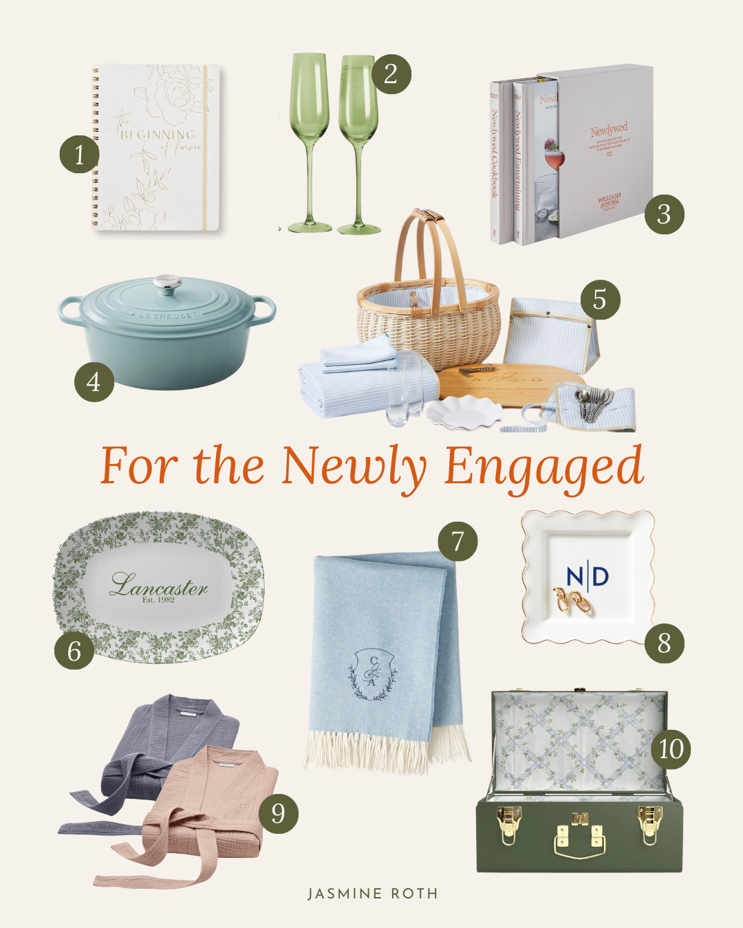 Spring Gift Ideas for the Newly Engaged 

 #LTKGiftGuide #LTKU #LTKWedding