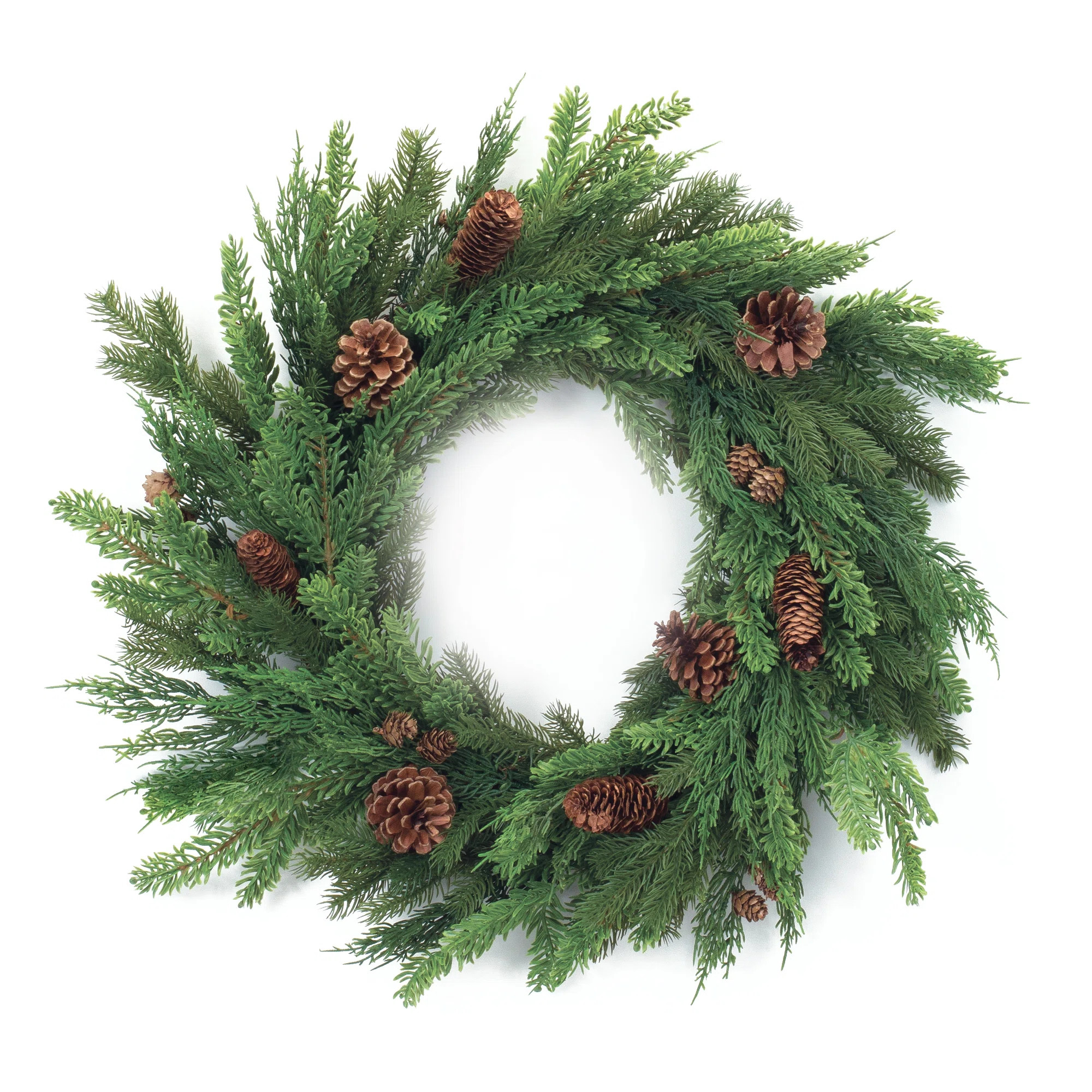 The Holiday Aisle® Faux Pinecone 5'' Wreath | Wayfair | Wayfair North America