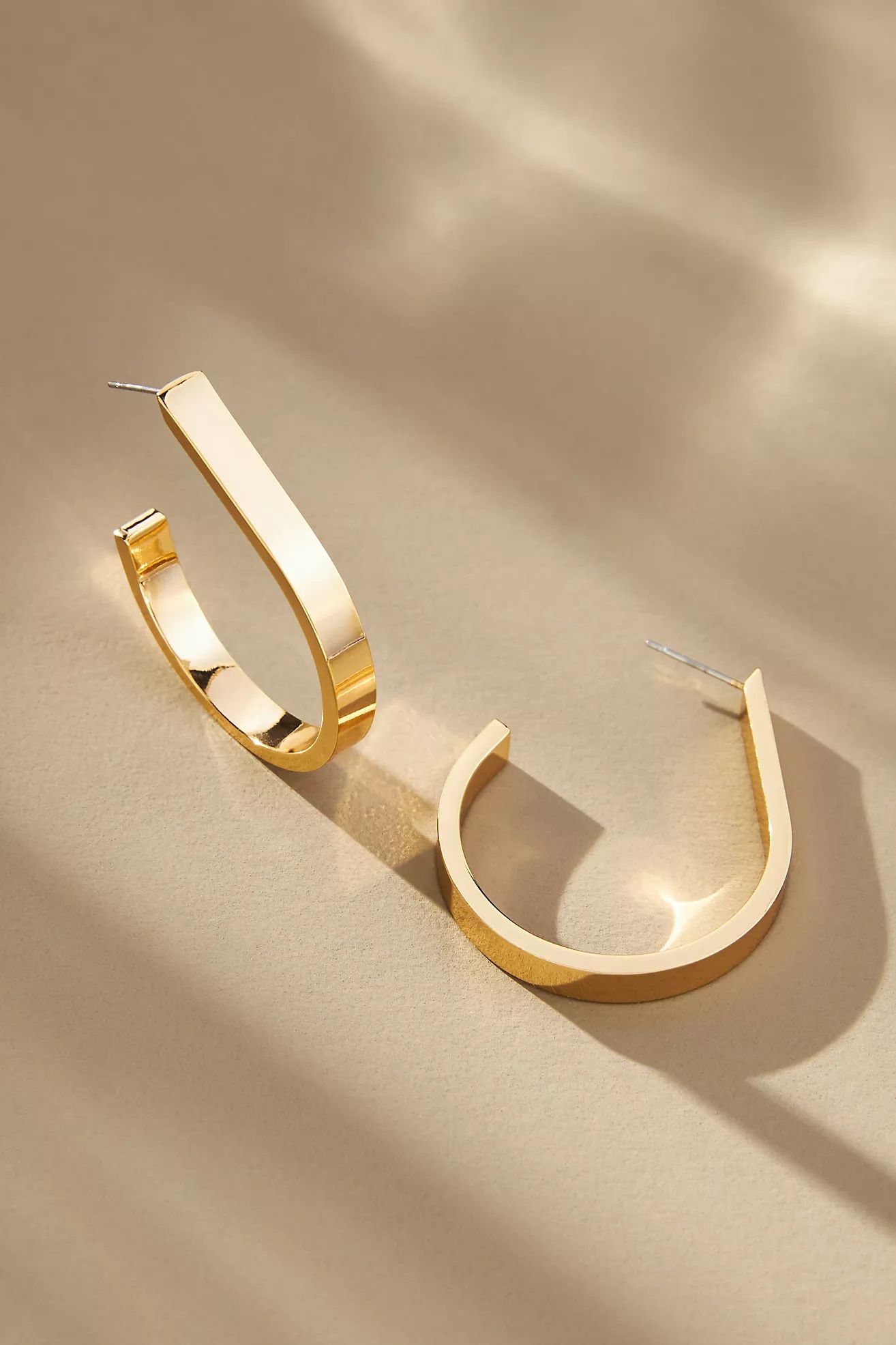 Square Teardrop Hoop Earrings | Anthropologie (US)