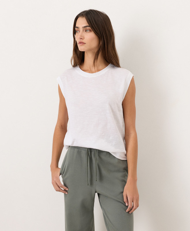 Women’s Featherweight Slub Relaxed Muscle Tee made with Organic Cotton | Pact | Pact Apparel