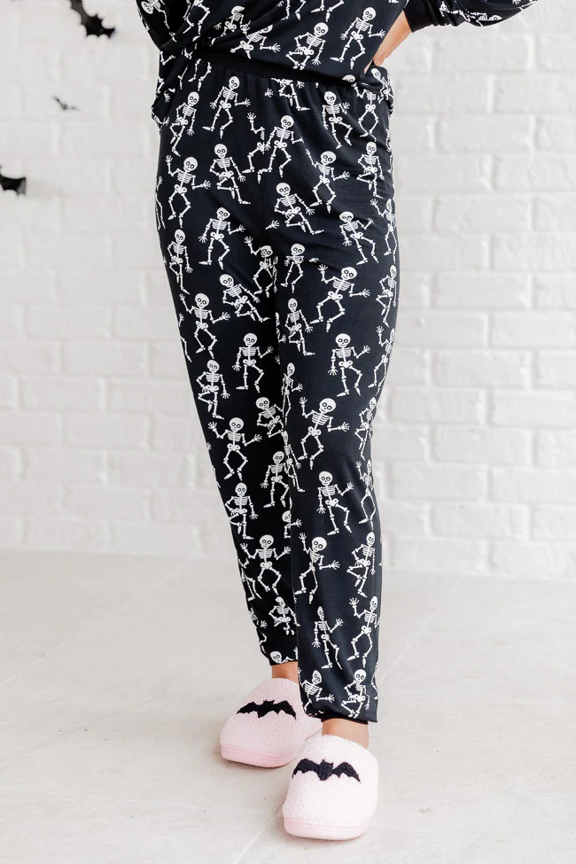 Halloween Skeletons Pajama Joggers | Pink Lily