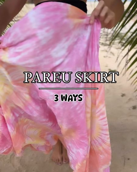 Here’s are 3 ways to make a sarong skirt ! Which one is your favorite? 

#LTKVideo #LTKSwim #LTKStyleTip
