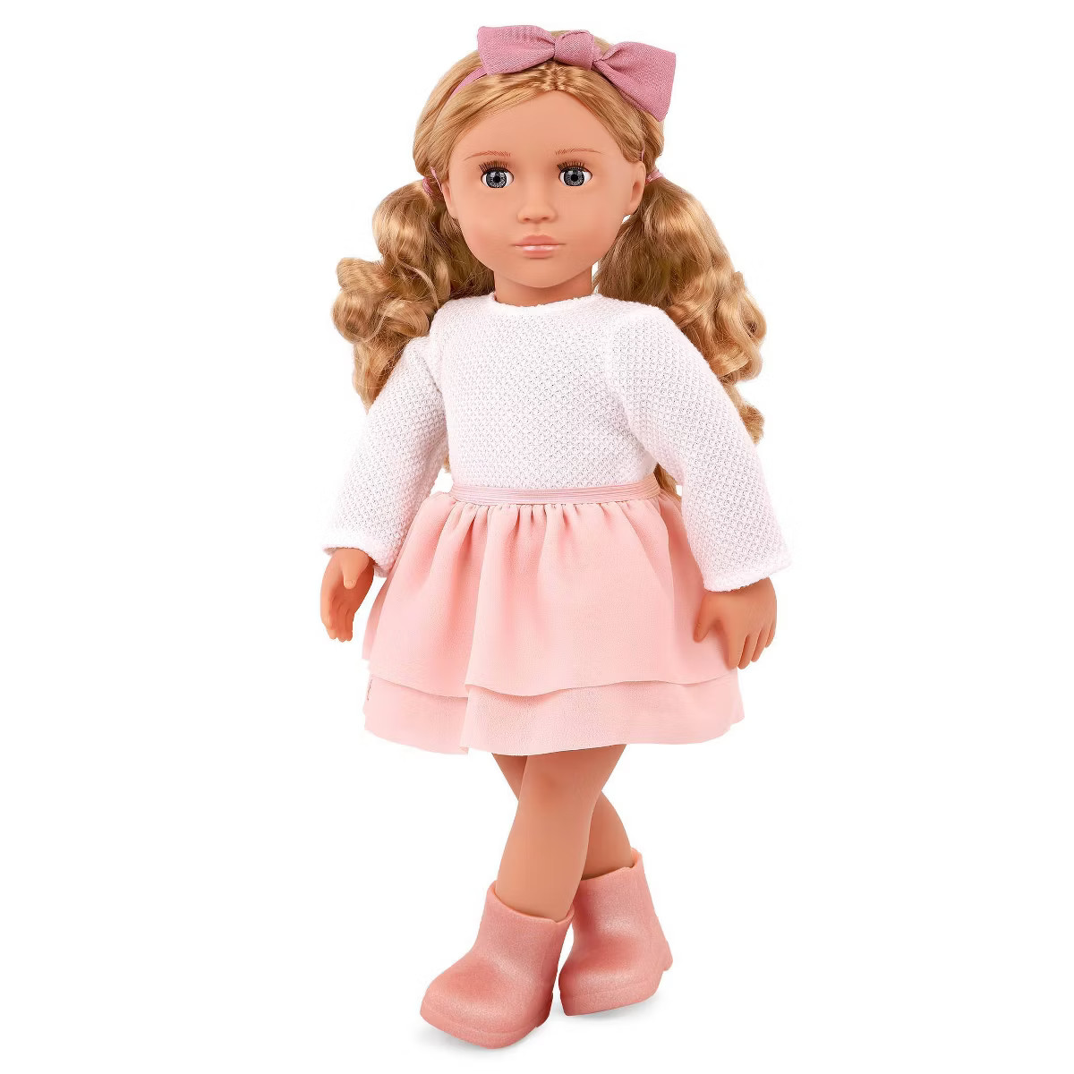 Our Generation Effie 18'' Fashion Doll Pink Bow & Skirt Outfit | Target