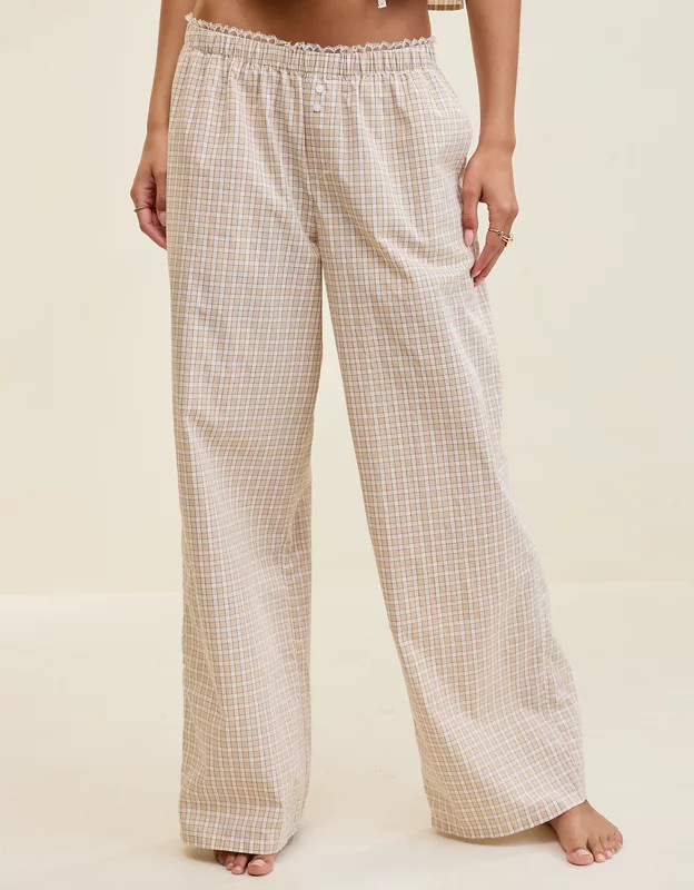 Aerie Off-Duty Poplin Trouser PJ | Aerie