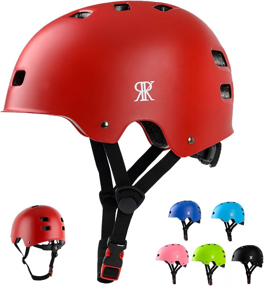 Youth Kids Bike Helmet, Skateboard Bicycle Helmet for Age 3-5-8-10-12-14 Teen Boys Girls Adjustab... | Amazon (US)