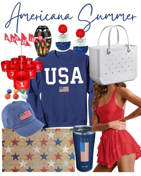 Americana Summer from Amazon! Red, white, and blue favorite finds! The bucket golf game look so fun for a backyard get together. Grab it for Memorial Day fun. 

#LTKsalealert #LTKActive #LTKSeasonal