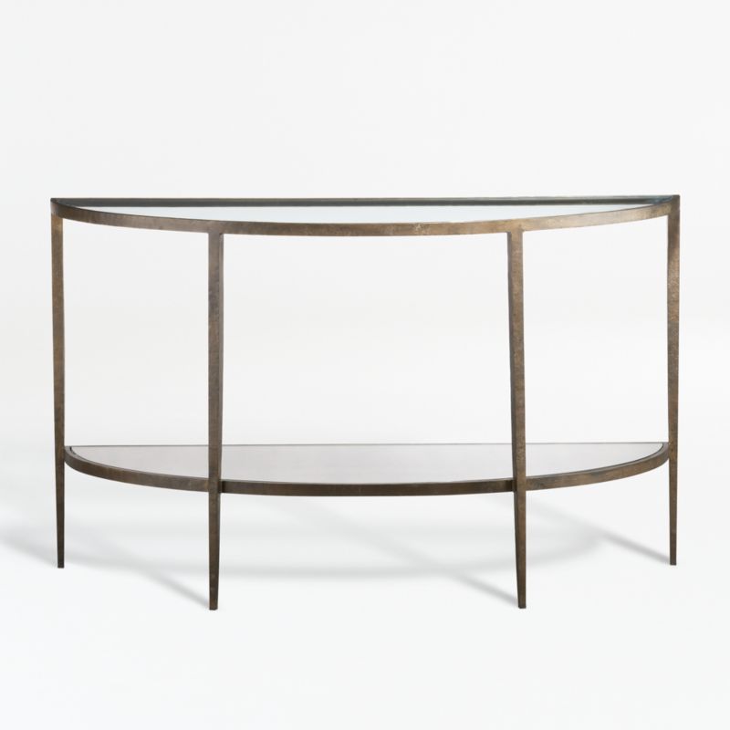 Clairemont Demilune Console Table | Crate and Barrel | Crate & Barrel