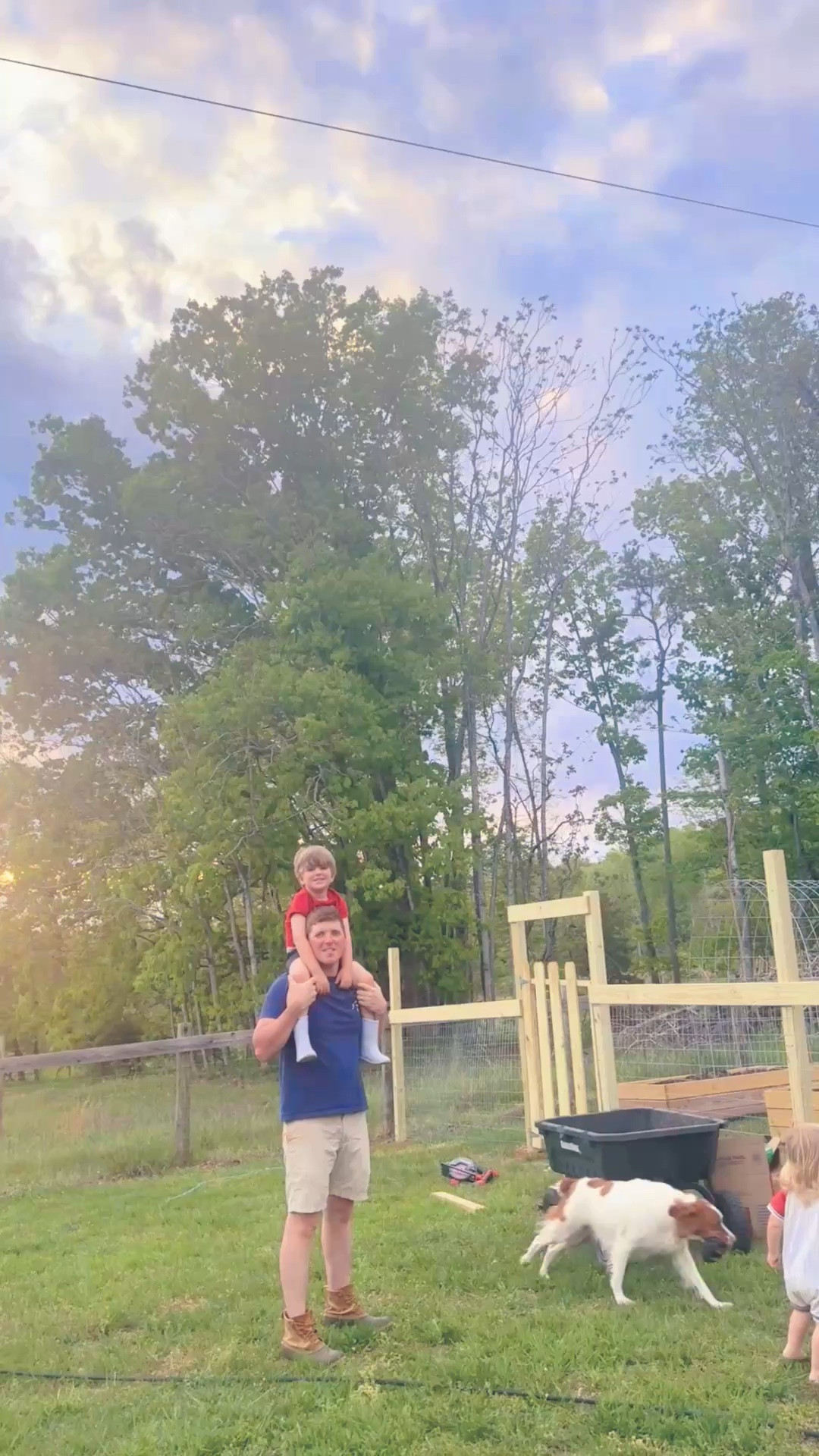 this is your sign to marry the man who makes all of your farm garden 🪴 dreams come true 🤭 - he just about has this picket fence 🪵 gate 🚪 done ✔️ and just has to add metal wire across the top of the deer 🦌 fencing 🛠️ and it just looks so perfect 🥹 
I LOVE YOU WESLEY MABRY 😘🥰😍