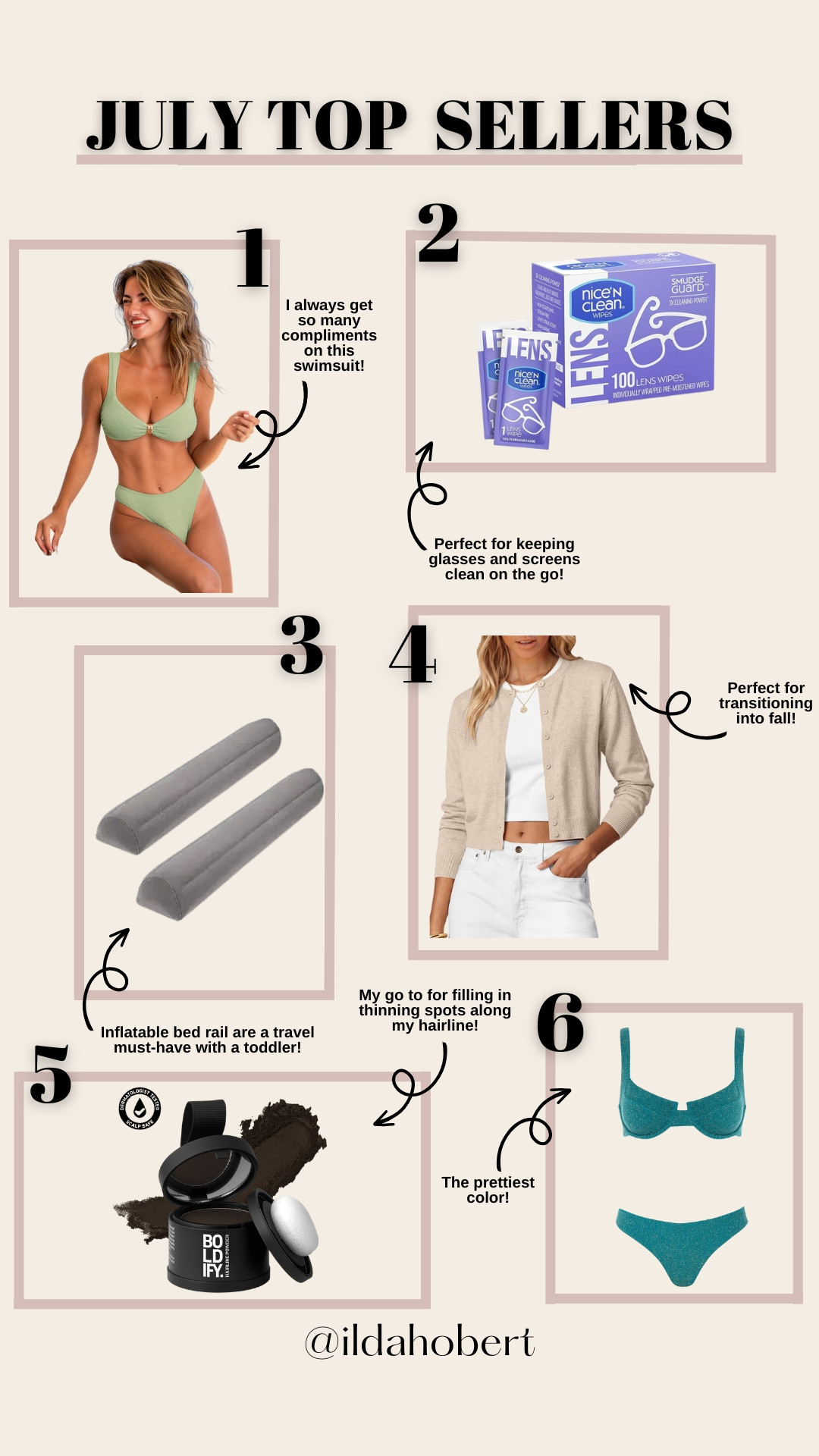 July’s top sellers!!! From summer swim to travel must-haves and pieces that transition into fall, these were your favorites!!! 🤍

amazon, travel, kids, fall, summer, swimsuit, beauty, swim, beach, pooll

#LTKootd #LTKSeasonal #LTKTravel
