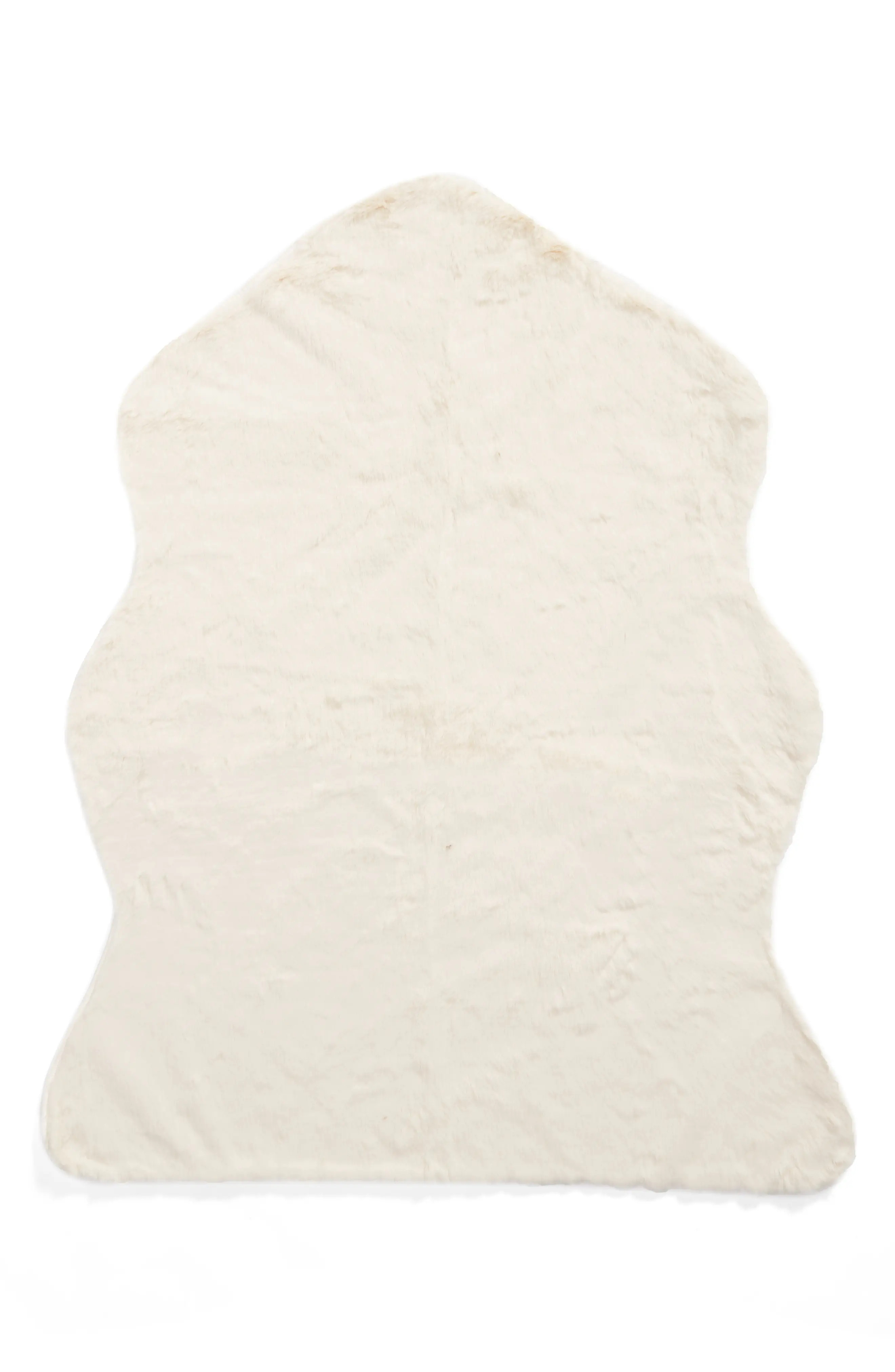 Nordstrom at Home Cuddle Up Faux Fur Shaped Rug | Nordstrom