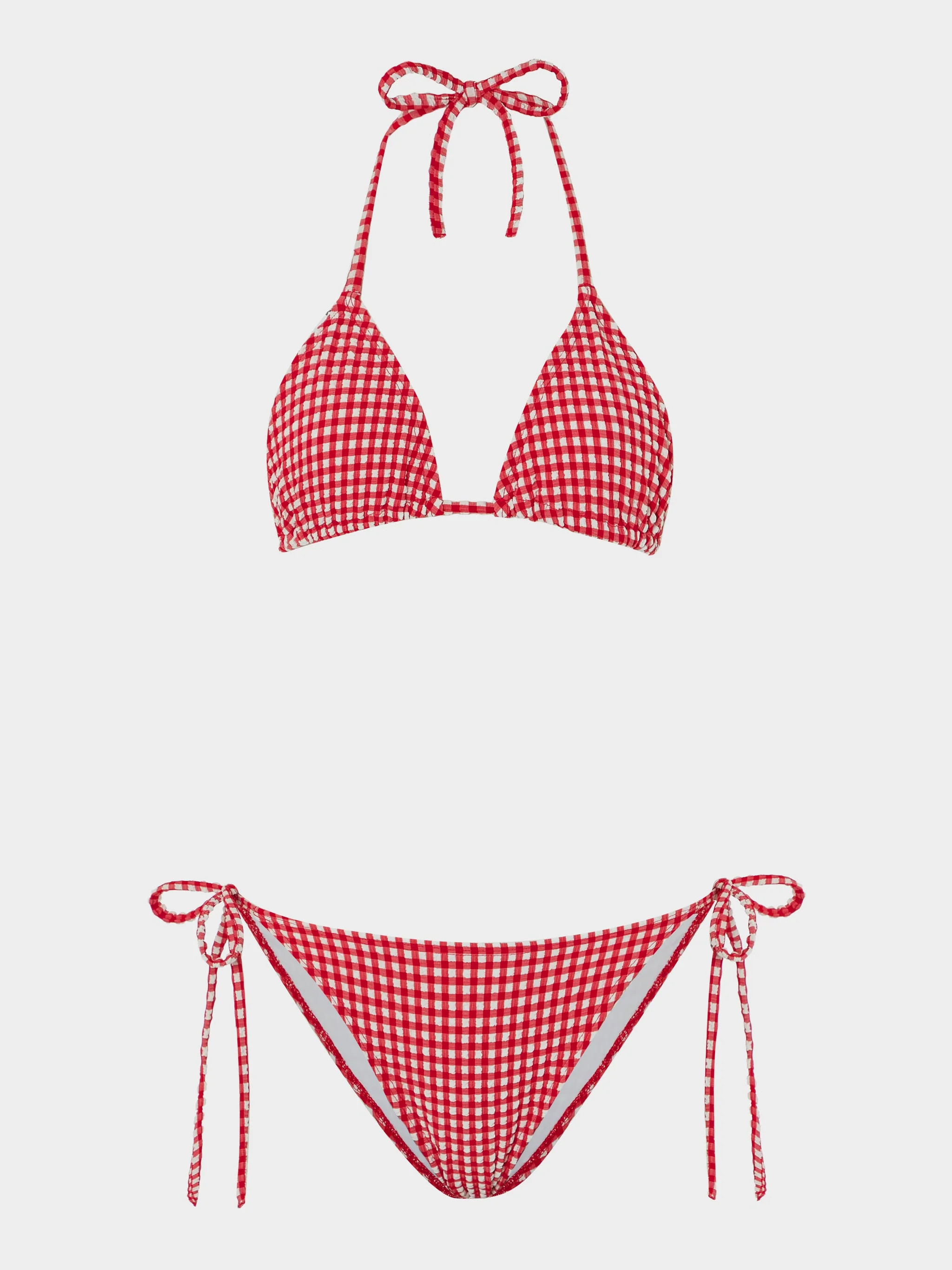 Gingham Seersucker Sabrina Bikini  
                    
                
                  
    ... | HUNZA G