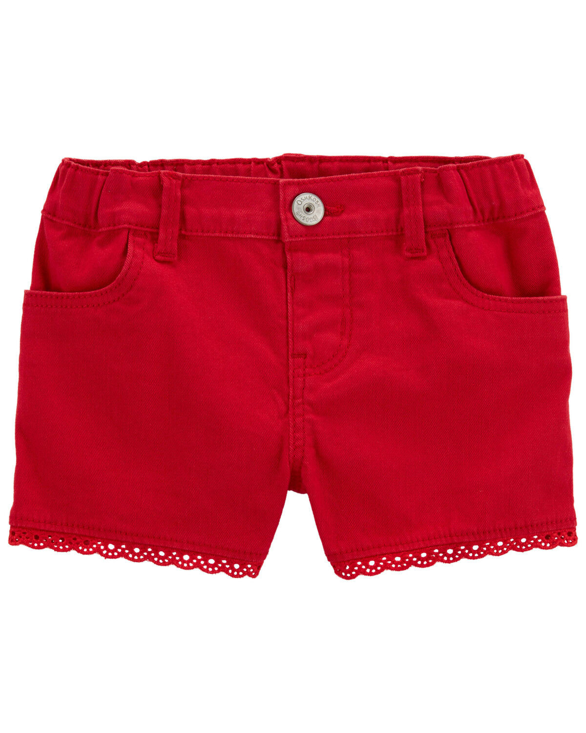 Toddler Eyelet Trim Denim Shorts | Carter's