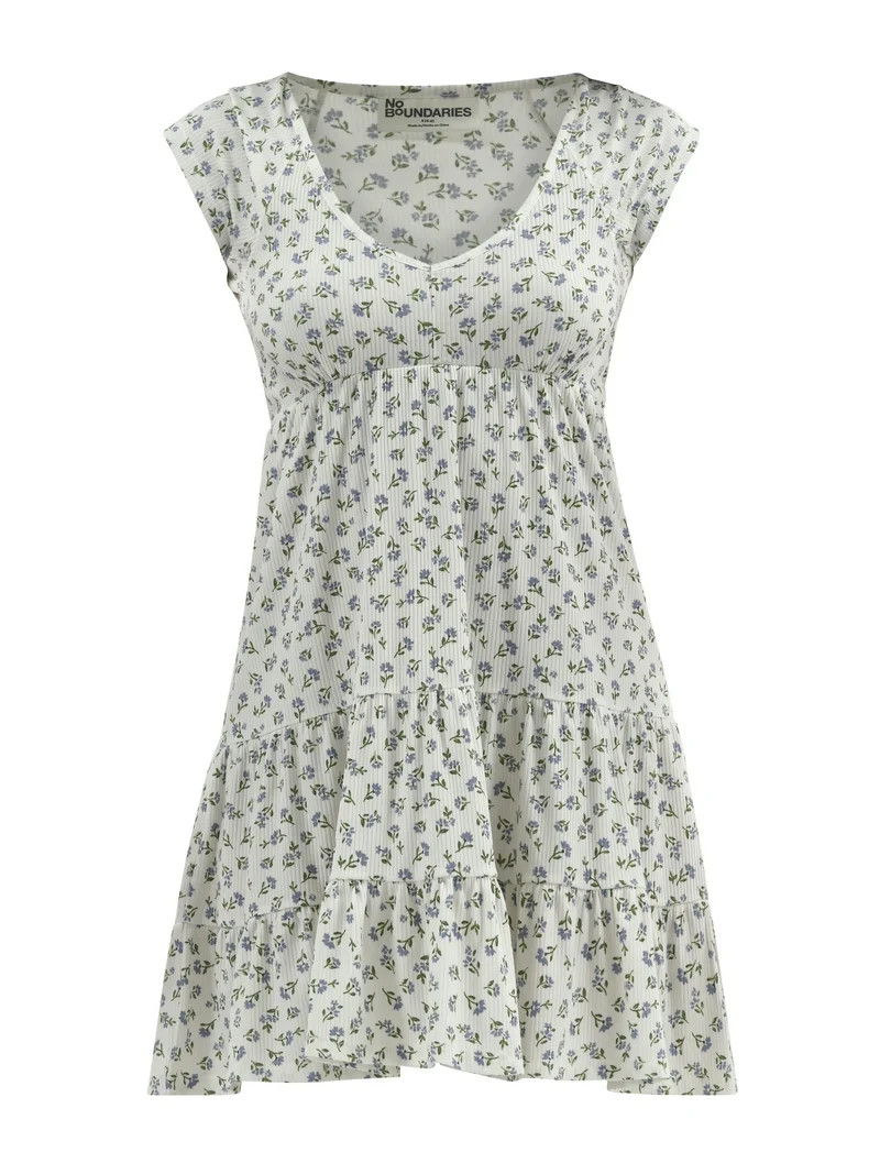 No Boundaries Babydoll Mini Dress, Women's | Walmart (US)