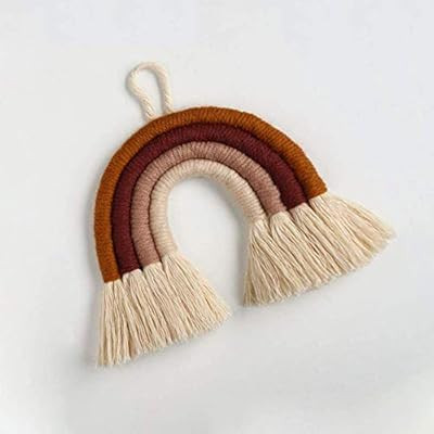 EBINGMIMA Rainbow Wall Hanging, Woven Rainbow Wall Hanging, Rainbow Macrame Wall Hanging for Nurs... | Amazon (US)