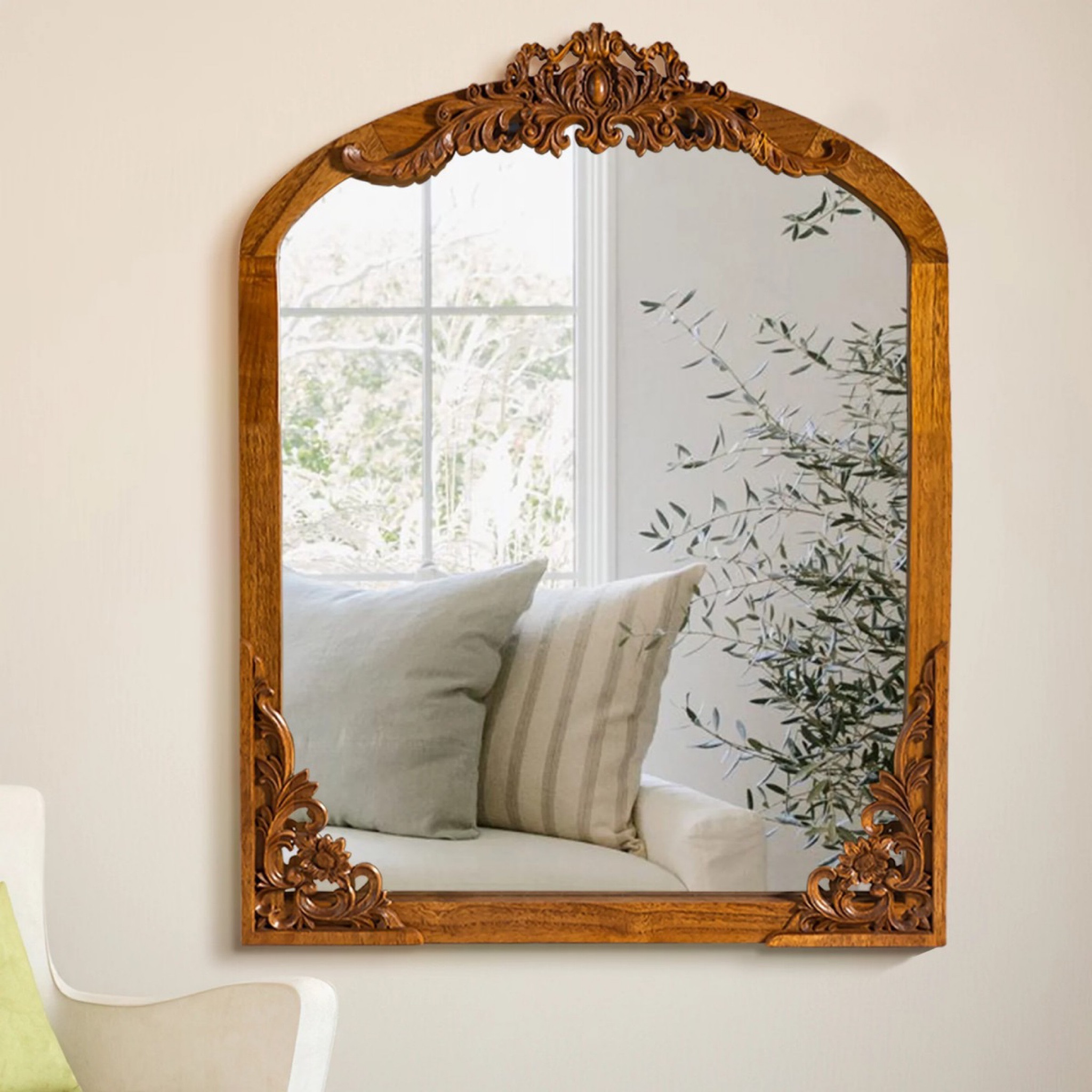 This beautiful wall mirror can add old world elegance and charm to your home decor. 

#LTKhome #LTKFind #LTKU
